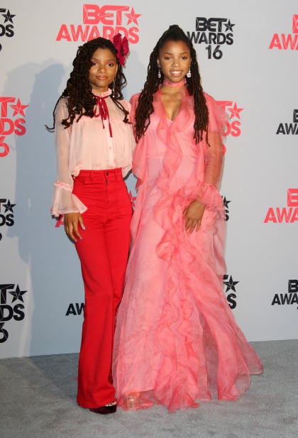 2016 BET Awards Press Room held at at the Microsoft Theater Featuring: Halle Bailey, Chloe Bailey Where: Los Angeles, California, United States When: 27 Jun 2016 Credit: Adriana M. Barraza/WENN.com