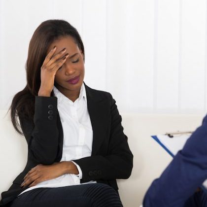 Woman in therapy. Photo: Shutterstock