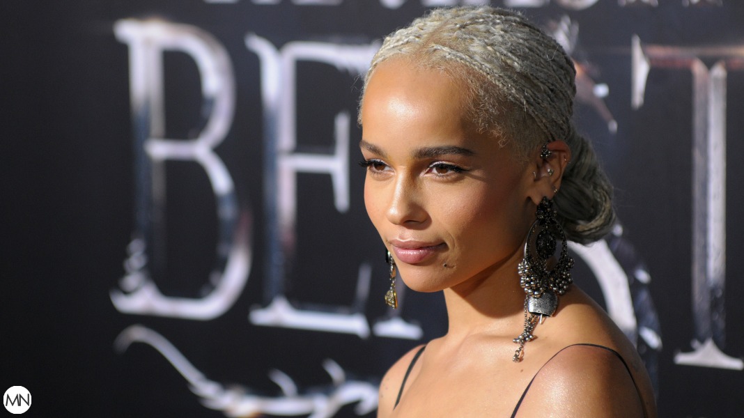 Zoe Kravitz black women blond hair