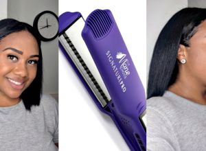 Brande Victorian The Mane Choice Comb Infused Talking Flat Iron