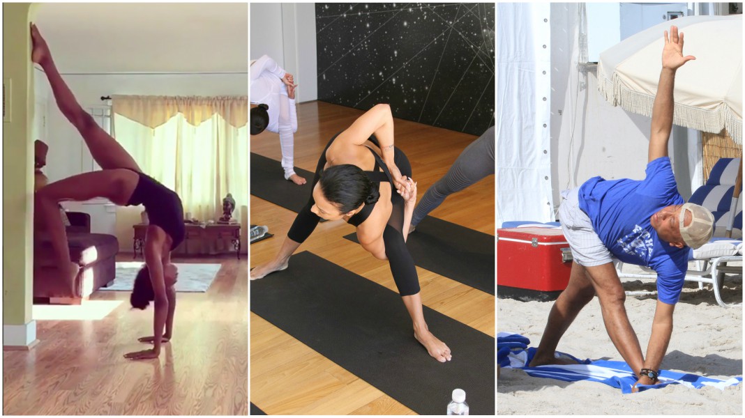 black celebrity yoga