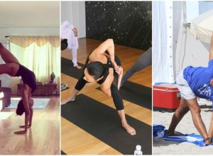 black celebrity yoga