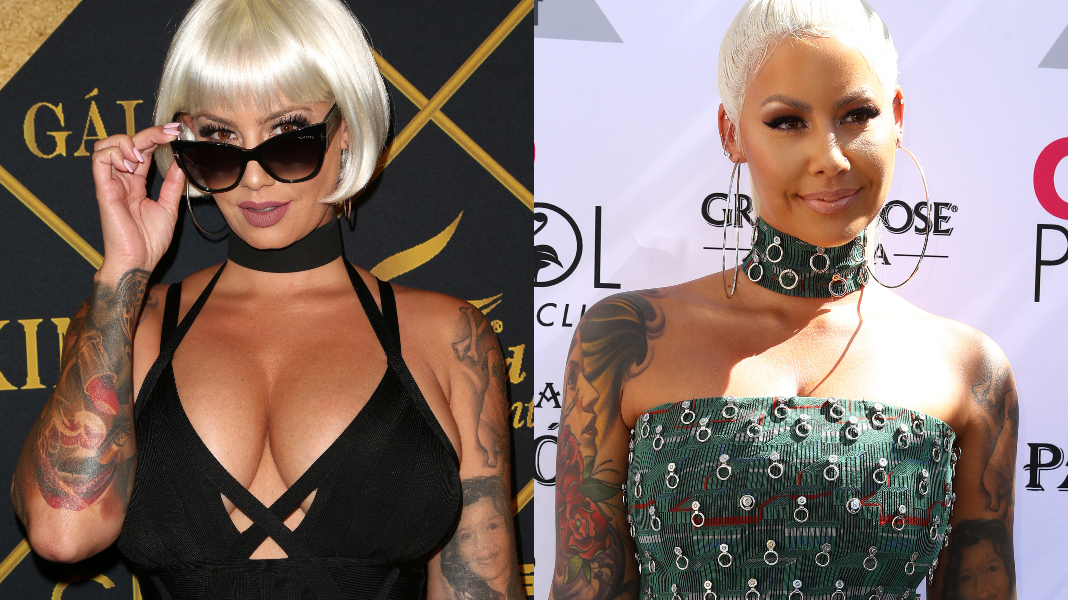 Amber Rose shows off her new D-cup boobs after undergoing breast reduction  surgery