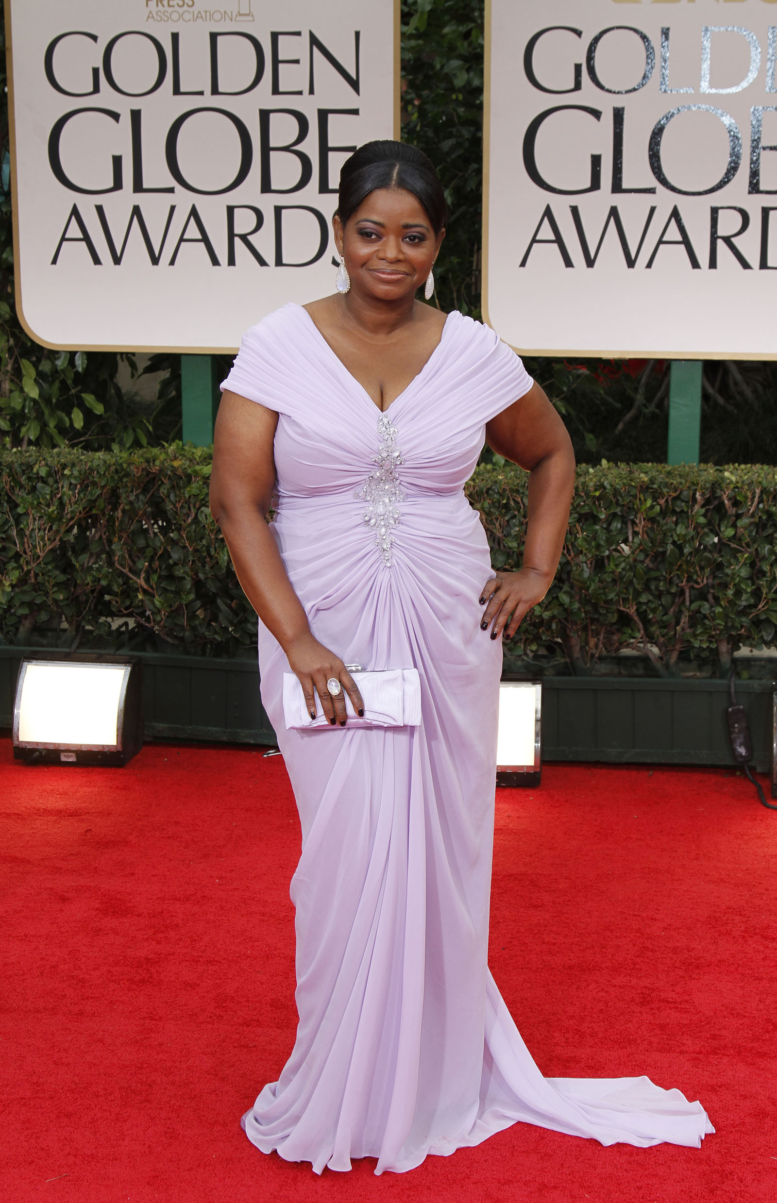 Octavia Spencer during coverage of the 69th Annual Golden Globe Awards show at The Beverly Hilton o