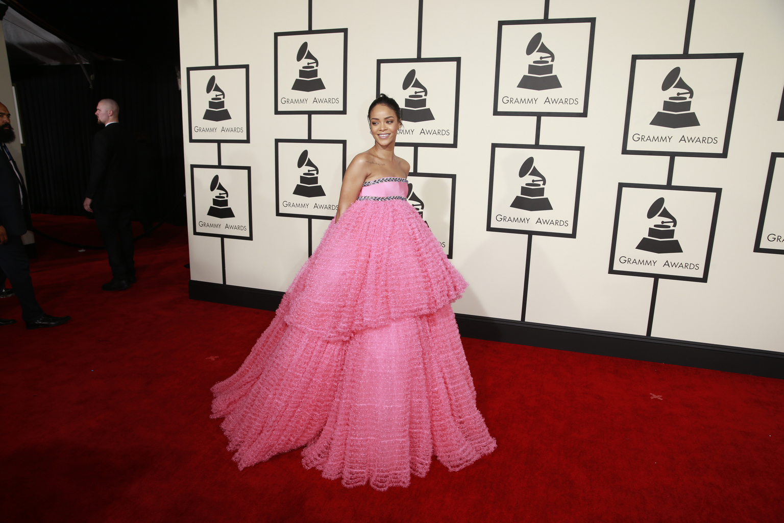 LOS ANGELES, CA - February 8, 2015 Rihanna during the arrivals at the 57th Annual GRAMMY(R) Award