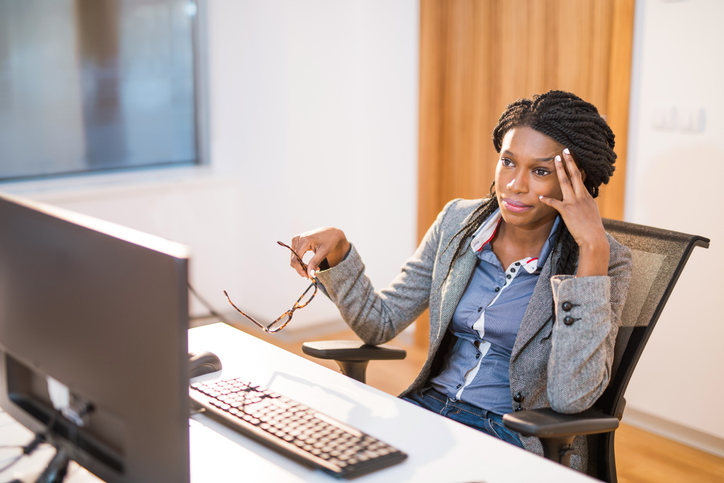 a woman in the workplace