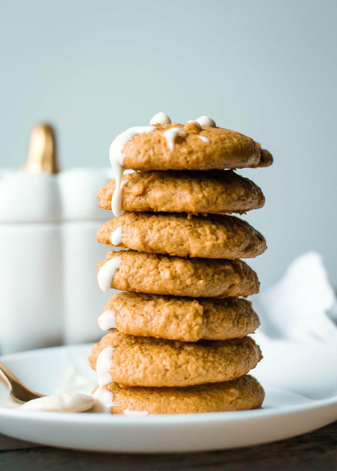 Close-Up Of Cookies In Plate