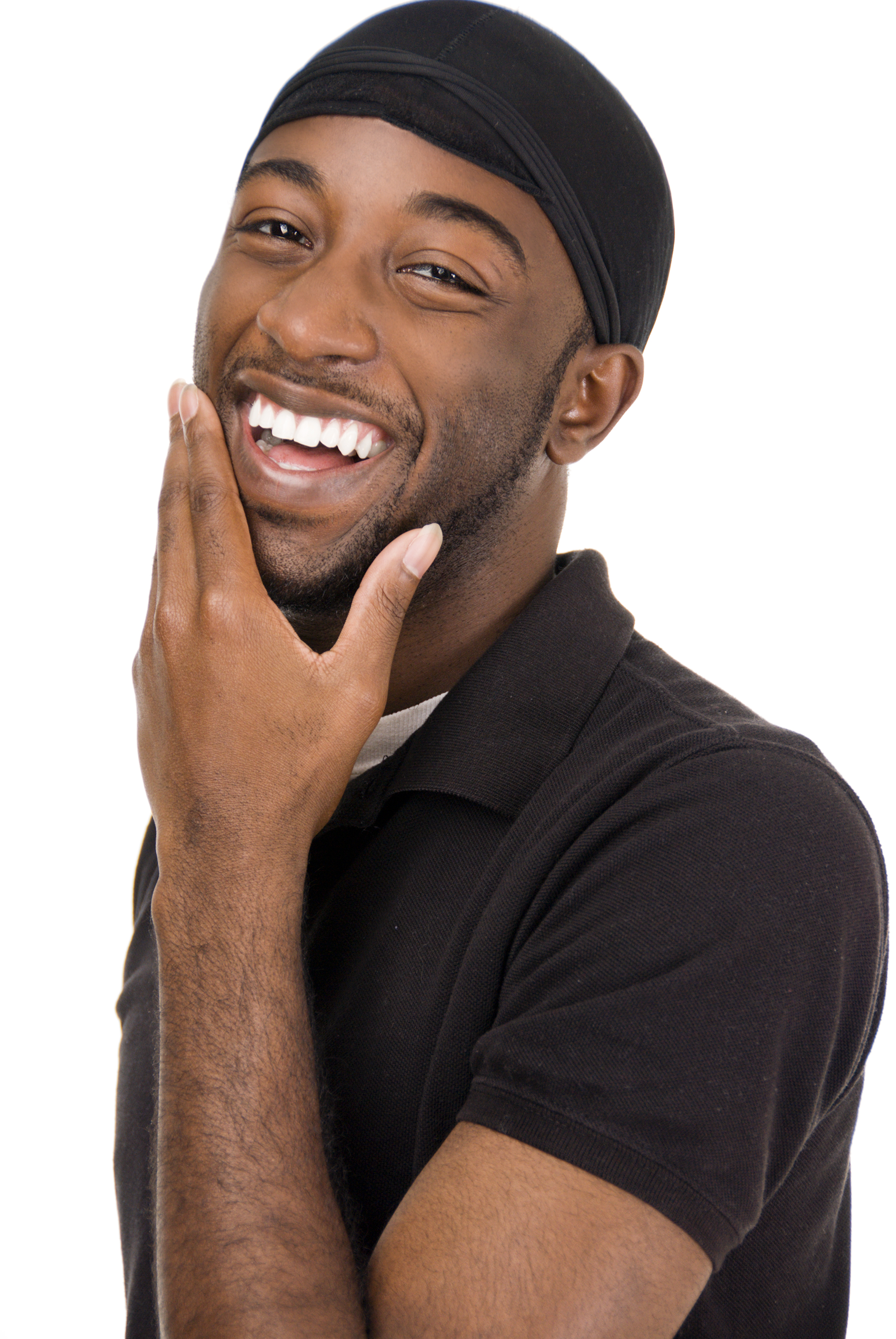 Young African American Male Laughing