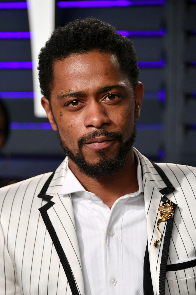 LaKeith Stanfield poses on the red carpet2019 Vanity Fair Oscar Party