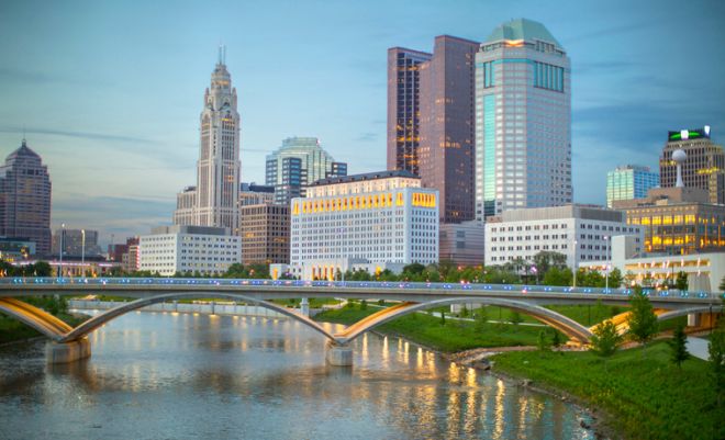 Columbus Skyline in daylight