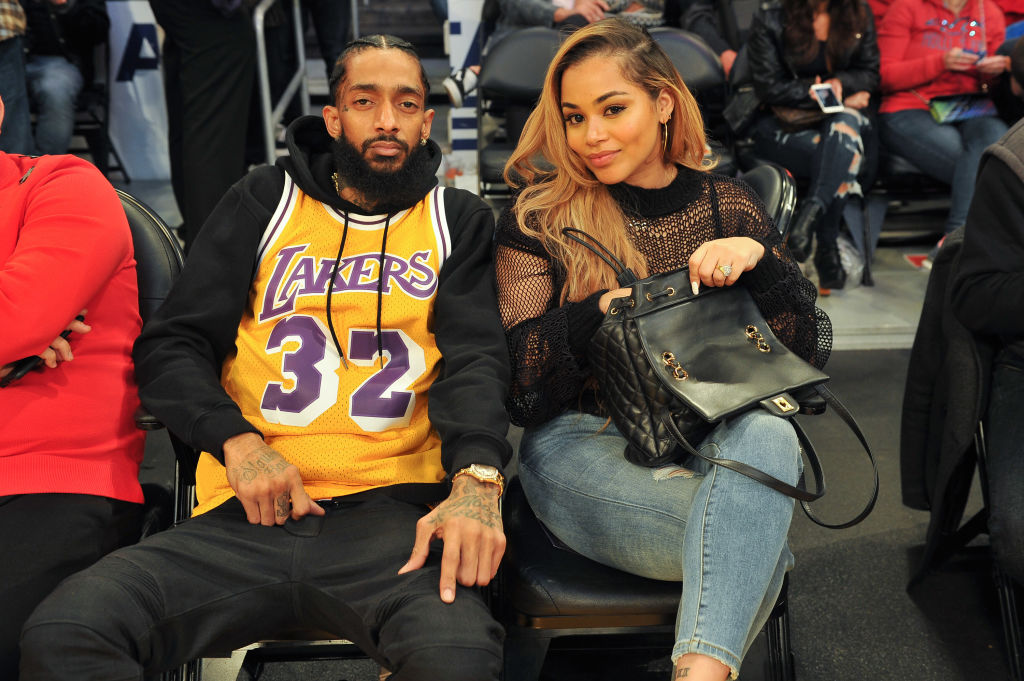 Celebrities At The Los Angeles Lakers Game