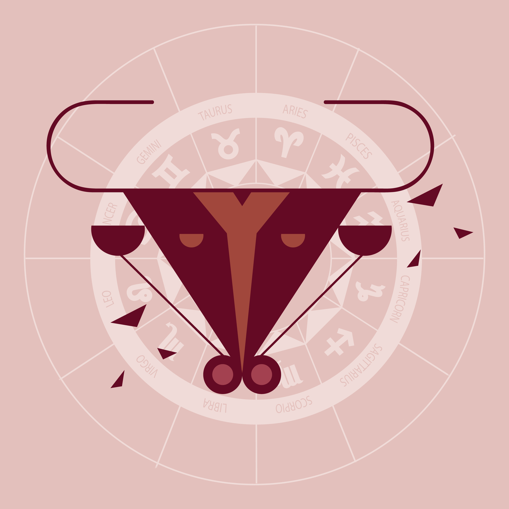 Taurus zodiac sign - Illustration