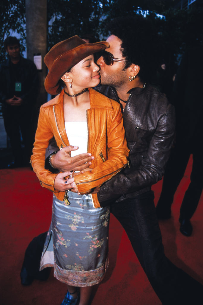 Zoe Kravitz, Lenny Kravitz Grammy Awards Los Angeles, CA February 28, 2000