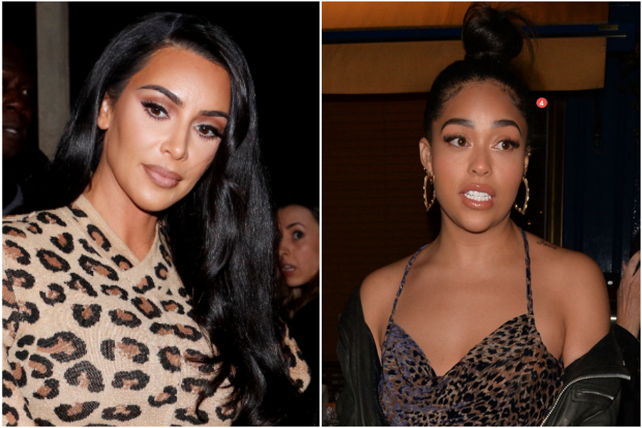 Kim Kardashian and Jordyn Woods