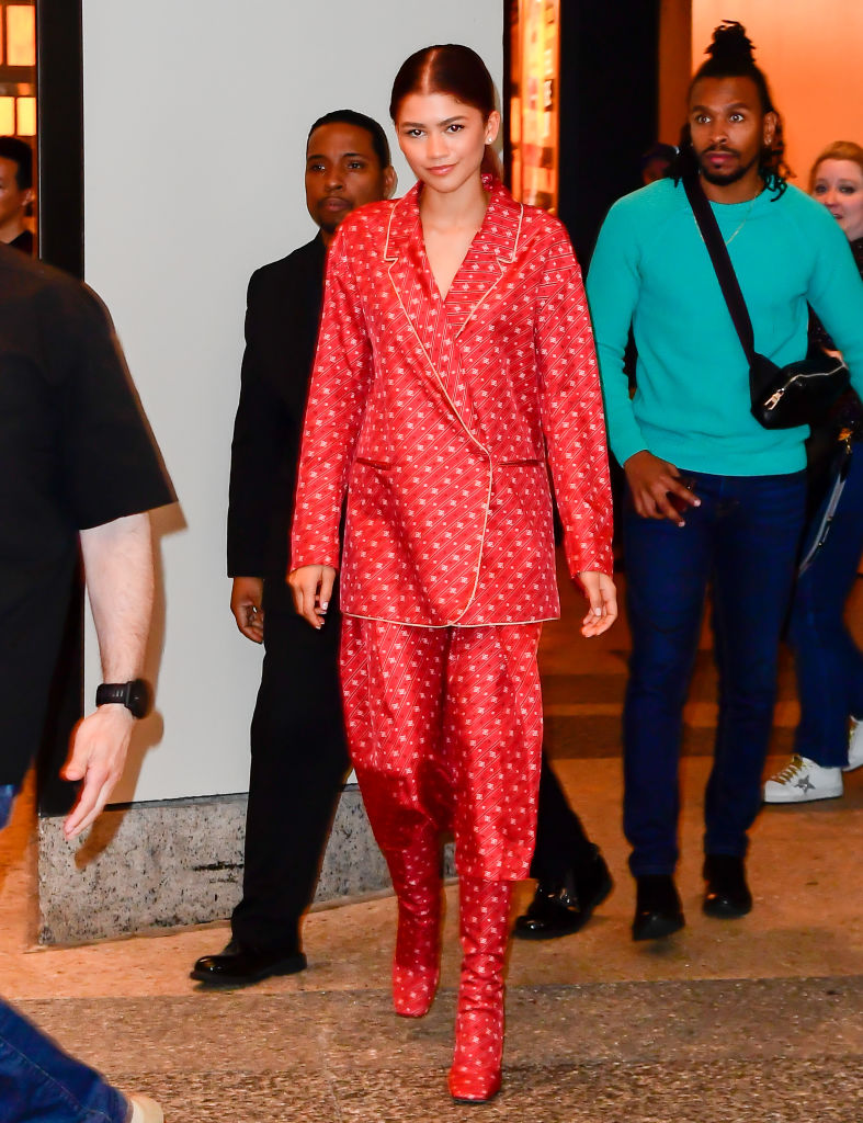Zendaya Press Run Fashion Moments For Spiderman