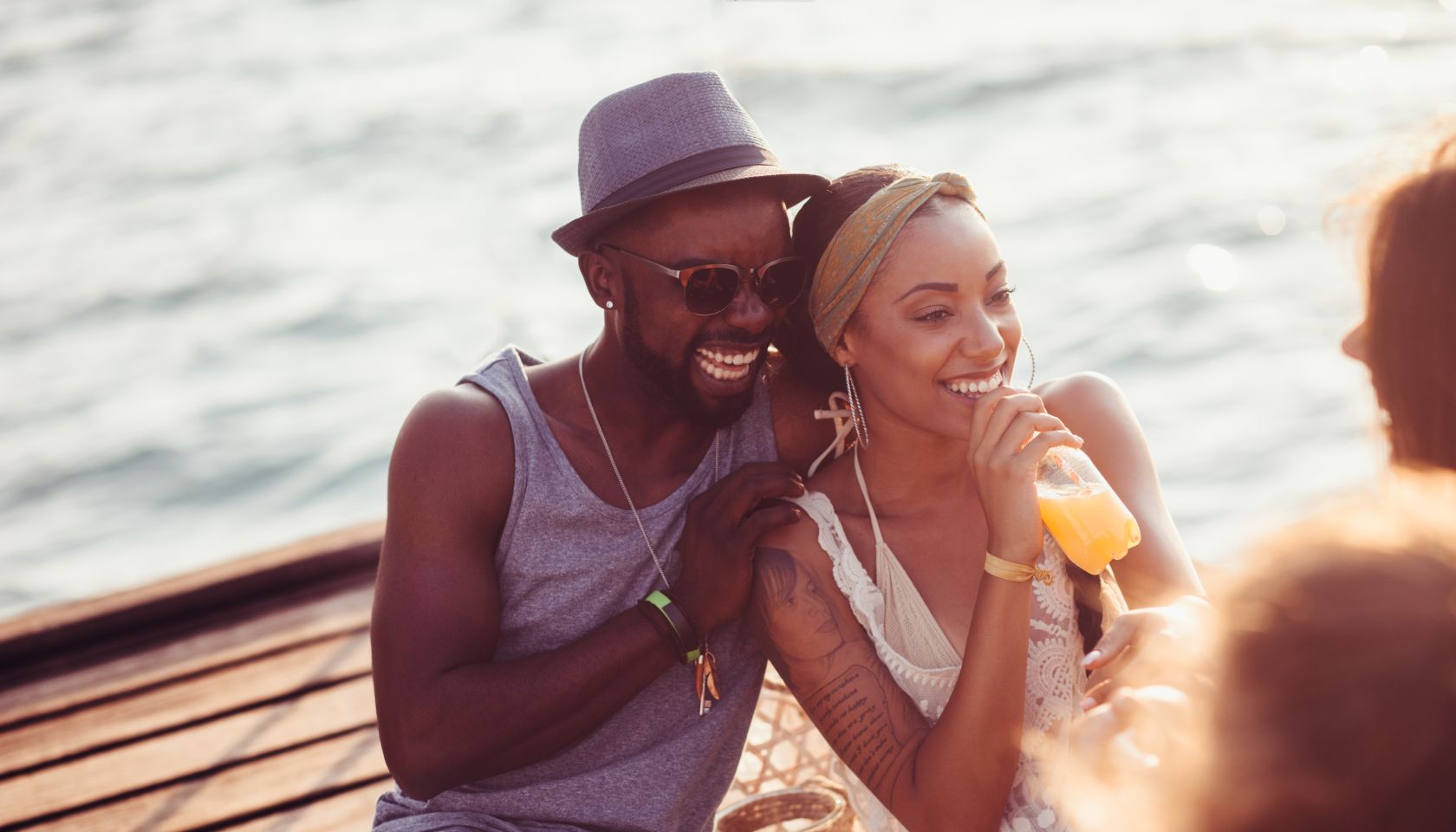 Couple relaxing on vacation