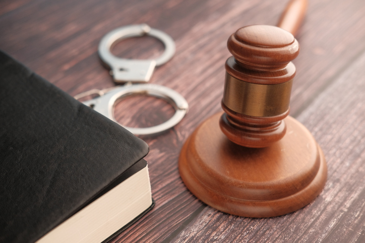 gavel and law book on desk