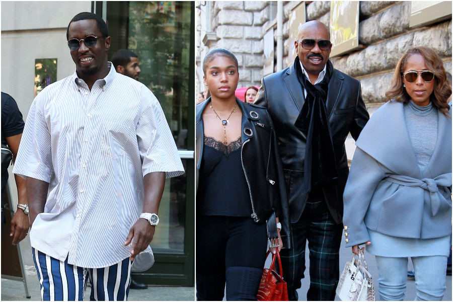 Meet The Parents Diddy And Lori Dine With Steve And Marjorie Harvey Madamen...