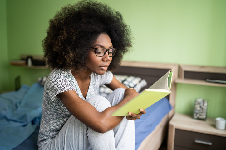 Young woman reading