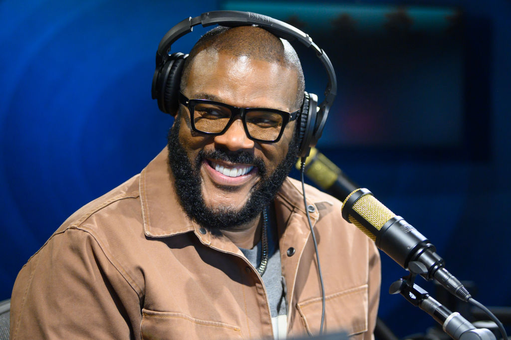 Tyler Perry Visits The SiriusXM Hollywood Studios in Los Angeles