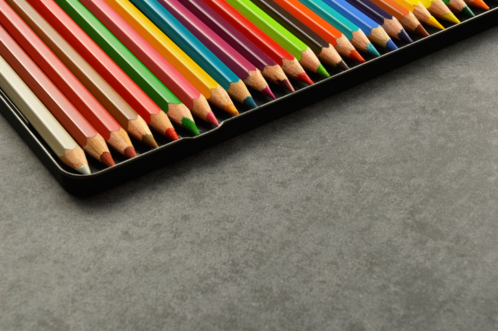 Colorful Pencils Arranged