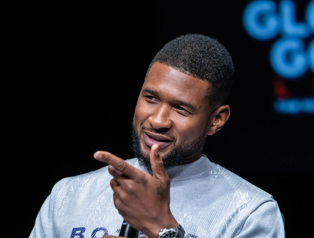 Usher attends press conference for Global Citizen & Teneo...