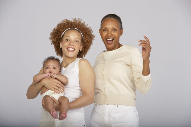 Portrait of mother, daughter and granddaughter