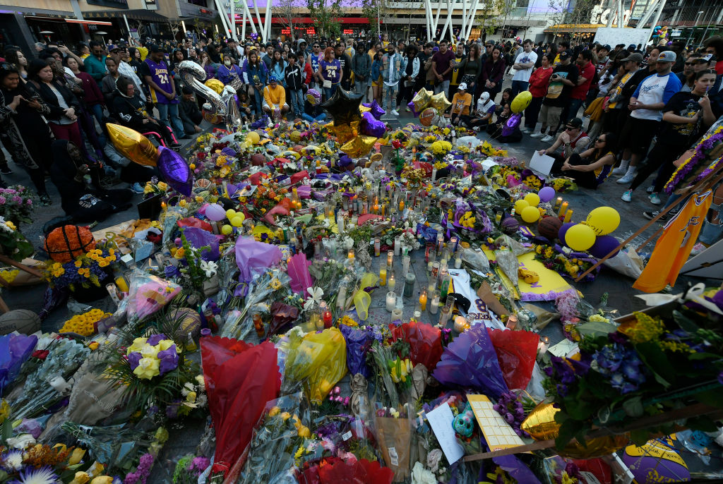 Fans Continue To Pay Respects To Kobe Bryant At Memorial Outside Of Staples Center And Around L.A.