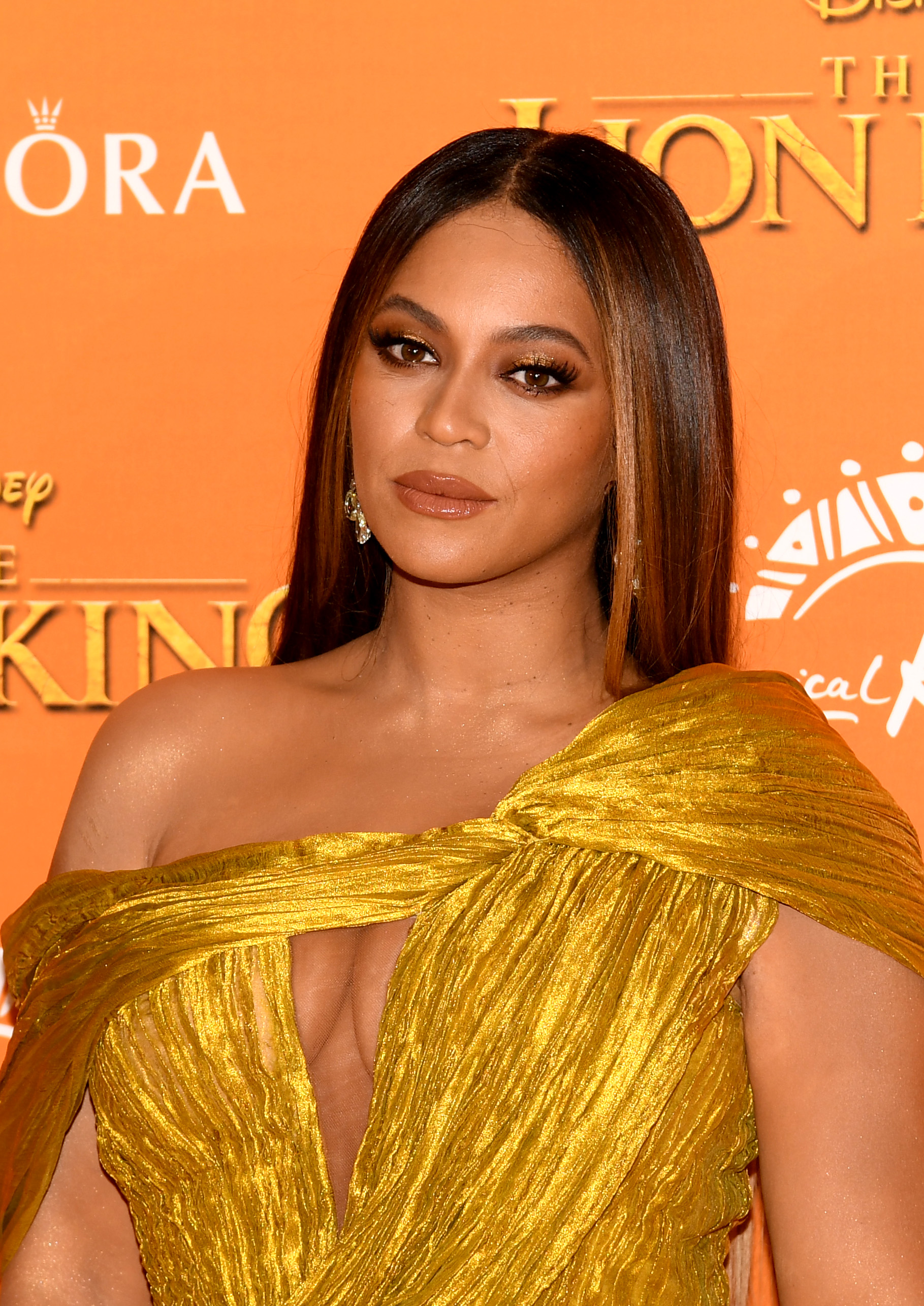 Beyonce at the European Premiere of Disney's "The Lion King"