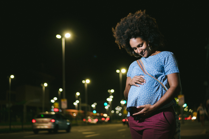 Pregnancy Beauty in the street