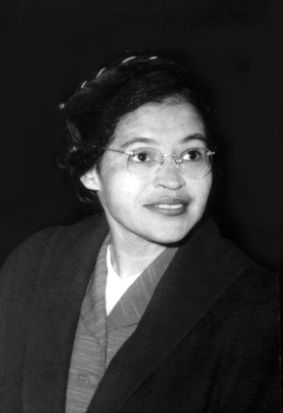 Portrait of Rosa Parks, who organized the boycott of buses in Montgomery, Alabama, 1955, 20th century, United States, New York, Schomburg Center.