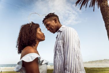 Young Romantic On The Beach