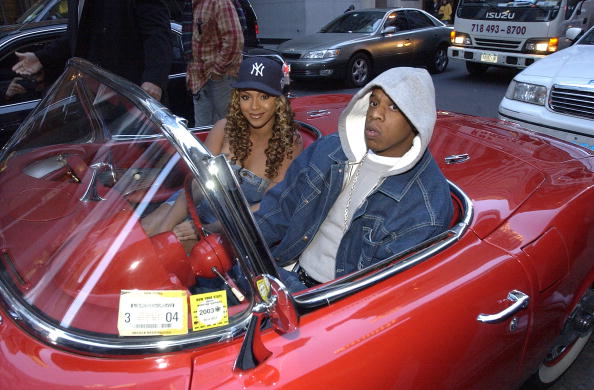"Spankin' New Music Week" with Jay-Z, Beyonce Knowles and Solange Knowles on MTV's "TRL" - November 21, 2002