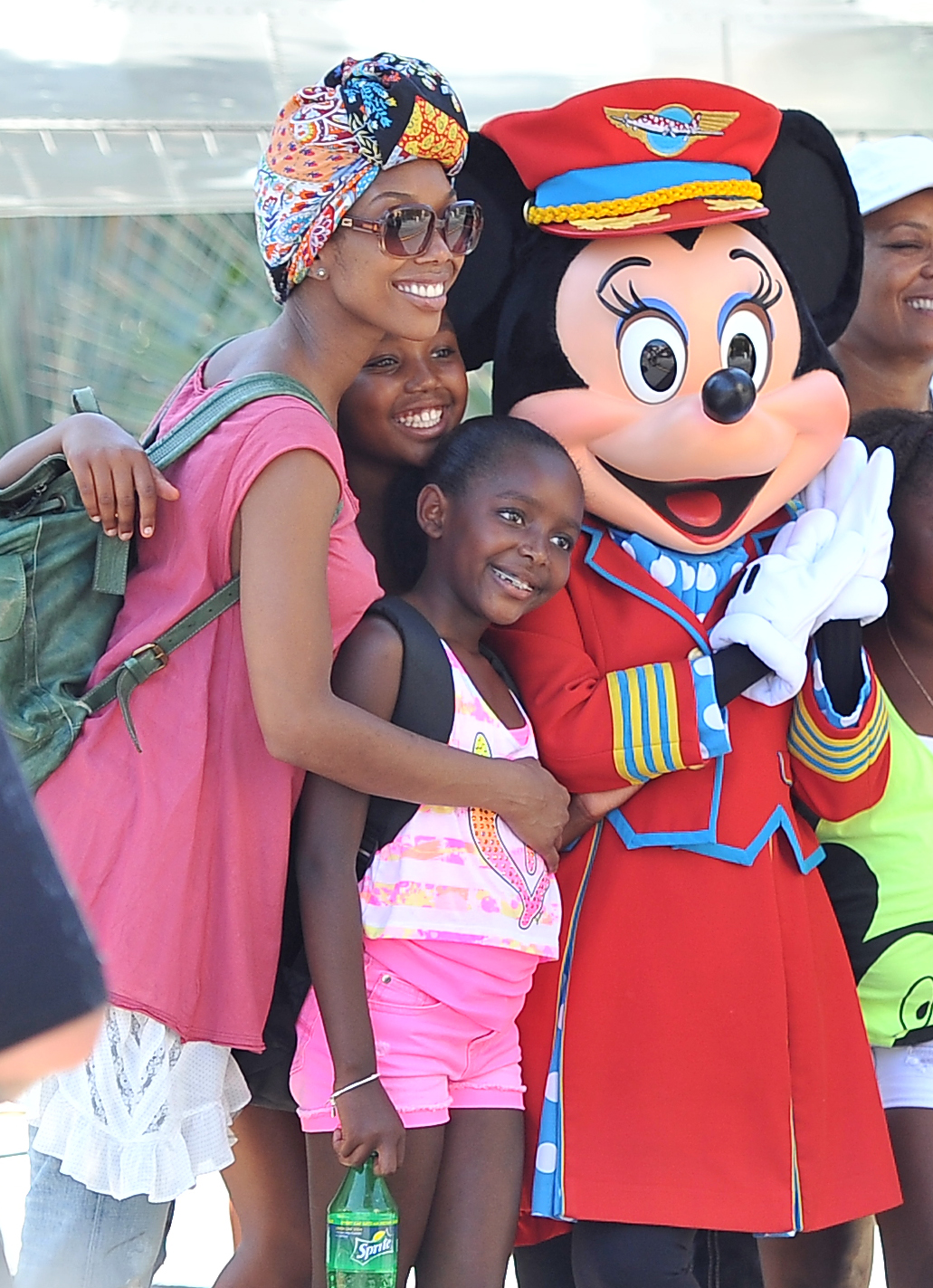 Brandy Norwood enjoys a day at Disneyland with her family
