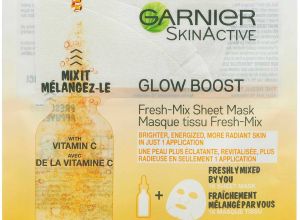 Garnier SkinActive Glow Boost Fresh-Mix Sheet Mask with Vitamin C