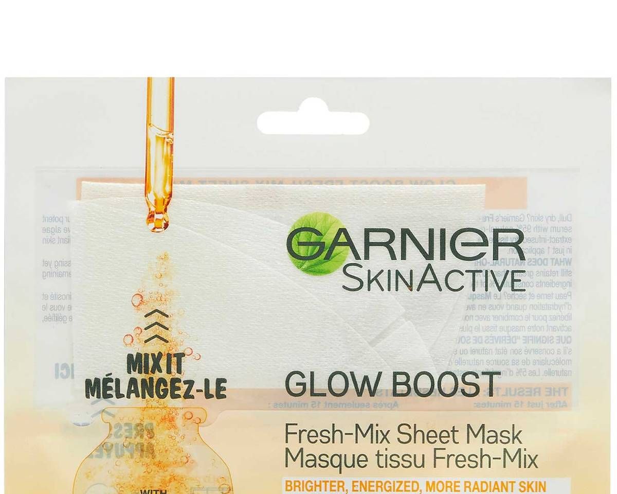 Garnier SkinActive Glow Boost Fresh-Mix Sheet Mask with Vitamin C