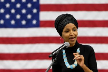 Minnesota Congresswoman Ilhan Omar campaigns with Vermont...