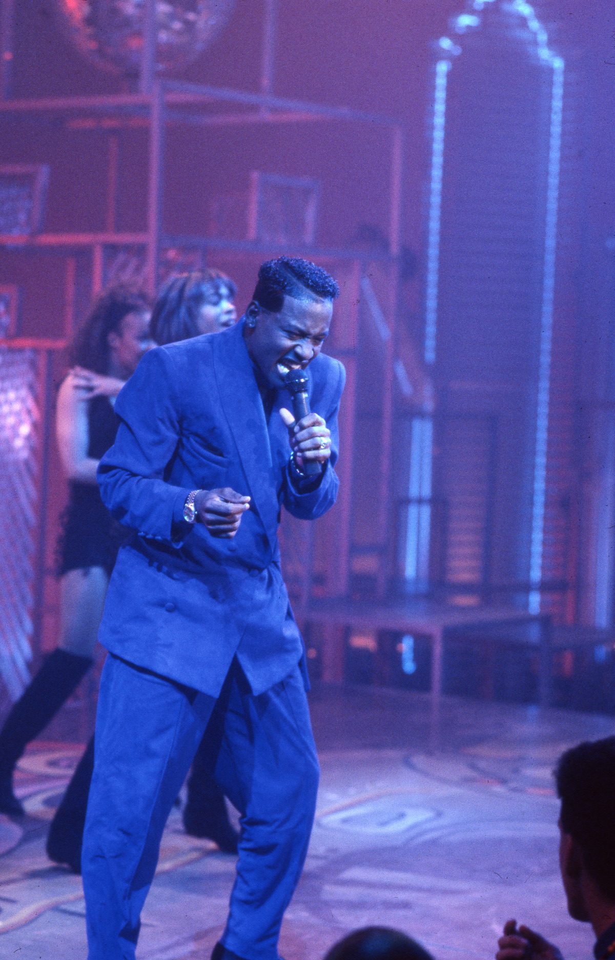Johnny Gill performs on Soul Train.