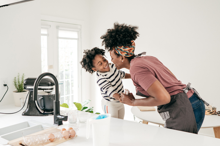 Family in the kitchen