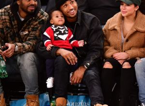 Celebrities Attend Brooklyn Nets v New York Knicks Game