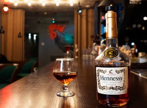 In this photo illustration, Cognac Hennessy VS at the bar...
