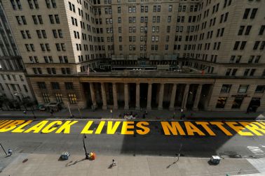 Black Lives Matter Mural Added To Downtown Brooklyn Street