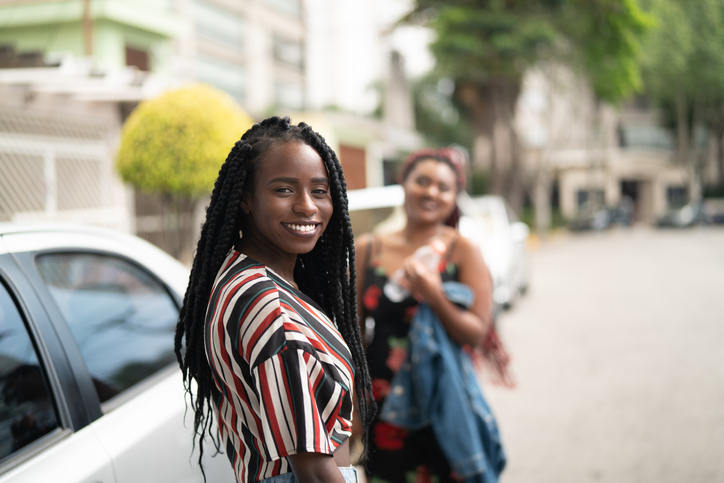 Two Friends / Sister Portrait at Street