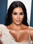 Kim Kardashian West arrives at the 2020 Vanity Fair Oscar Party held at the Wallis Annenberg Center...