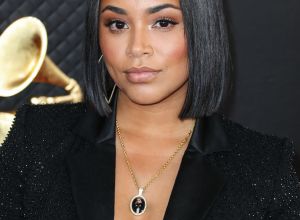 Lauren London arrives at the 62nd Annual GRAMMY Awards held at Staples Center on January 26, 2020 in Los Angeles, California, United States.