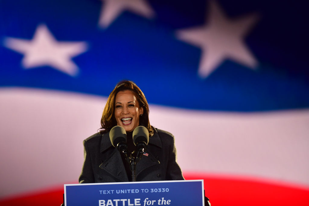 Kamala Harris Campaigns In Pennsylvania On Eve Of Election Day