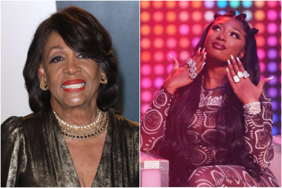 Maxine Waters and Megan Thee Stallion