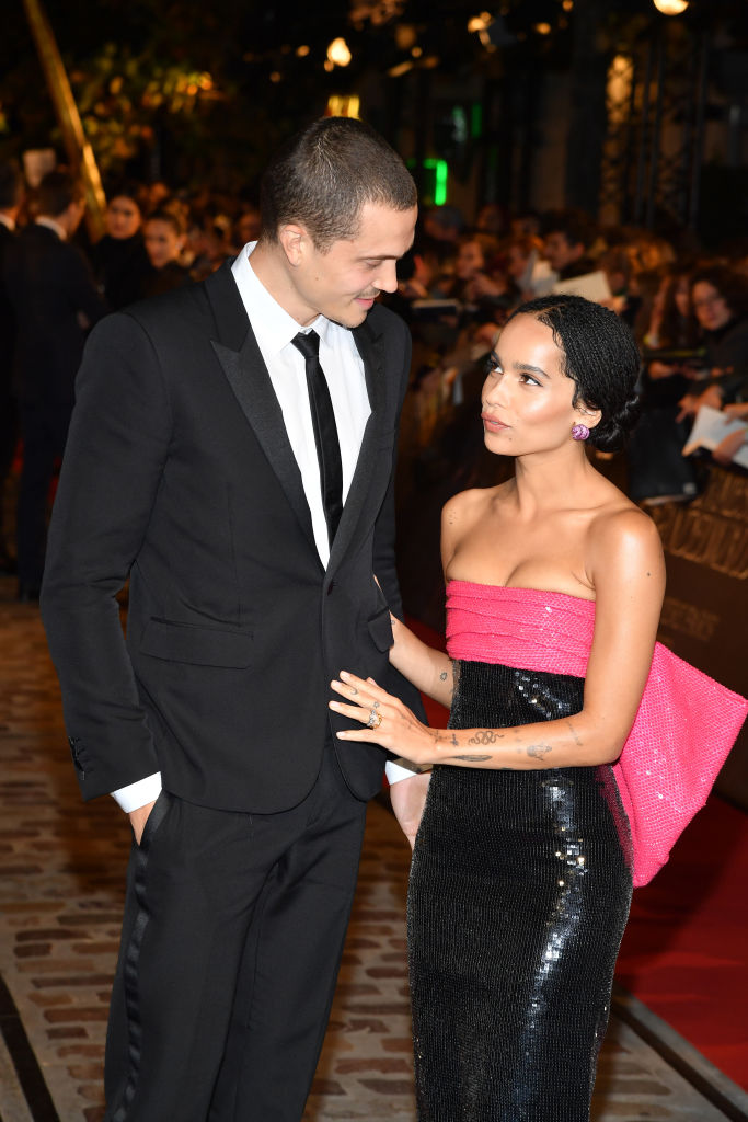 Zoe Kravitz and Karl Glusman at "Fantastic Beasts: The Crimes Of Grindelwald" World Premiere At UCG Bercy In Paris