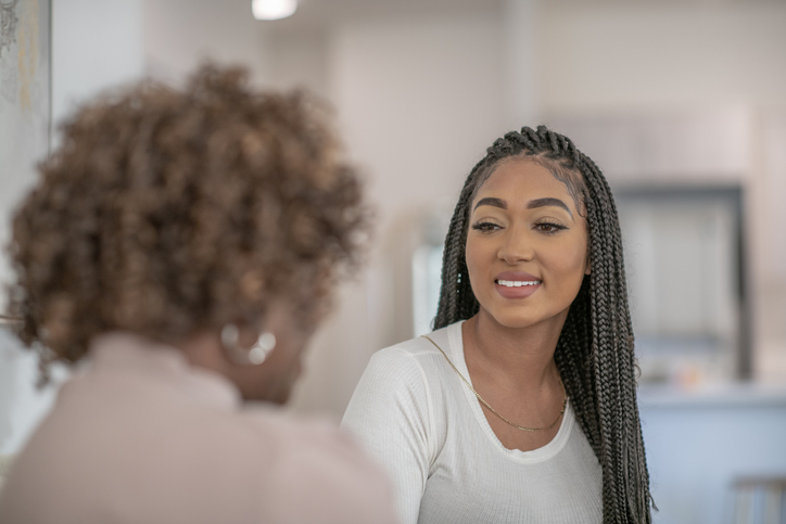 Beautiful young African American woman