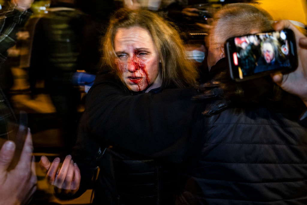 Therese Duke at Pro-Trump Rally In Freedom Plaza In Washington, DC